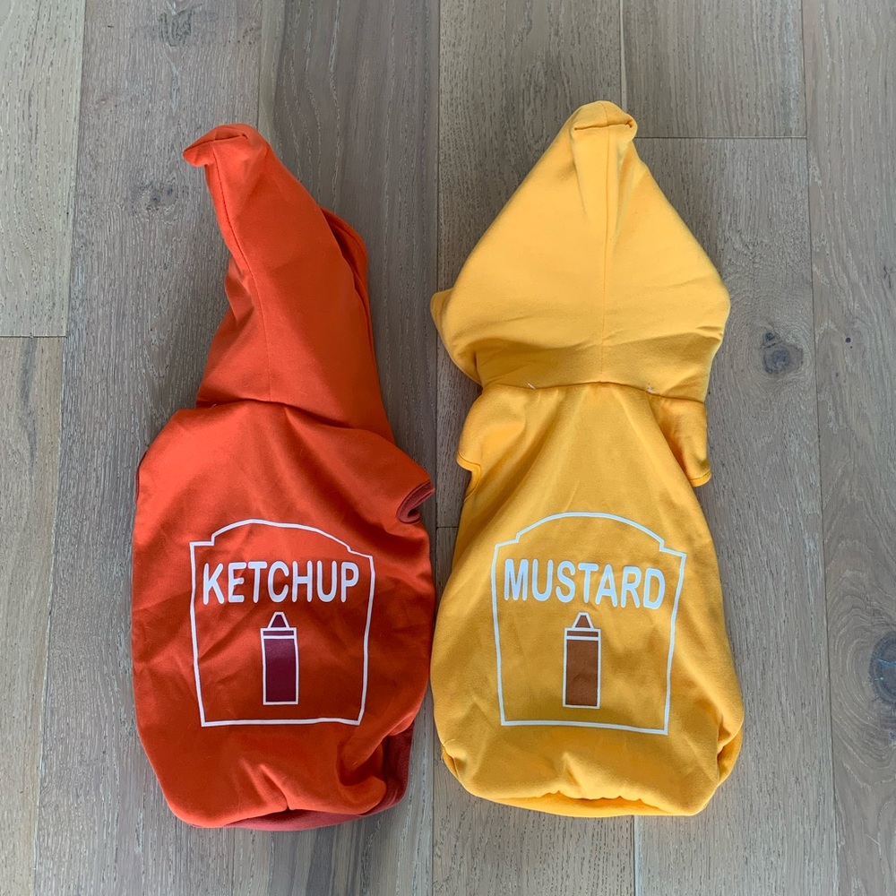 Ketchup and Mustard Dog Halloween Costumes